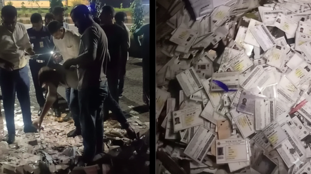 ময়লার ভাগাড় থেকে ৫ বস্তা এনআইডি কার্ড উদ্ধার ময়লার ভাগাড় থেকে ৫ বস্তা এনআইডি কার্ড উদ্ধার