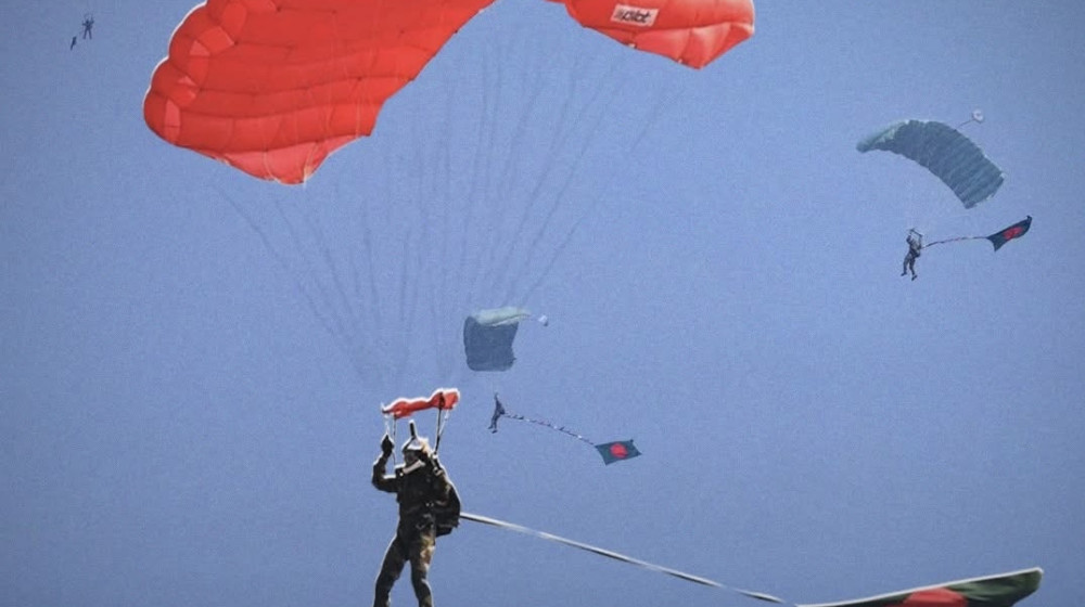 আকাশে সর্বোচ্চ সংখ্যক জাতীয় পতাকা উড়িয়ে গিনেস বিশ্বরেকর্ডে বাংলাদেশ