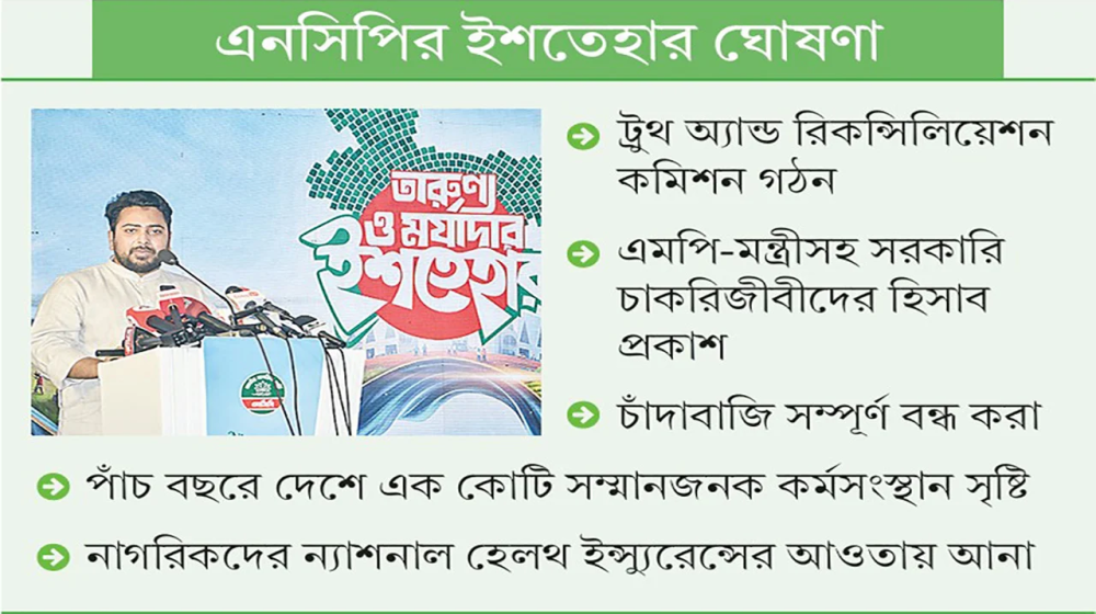 জুলাই বিপ্লবীদের ৩৬ দফা অঙ্গীকার