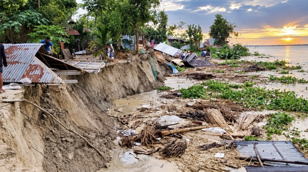 তিস্তায় ভয়াবহ ভাঙন, শতাধিক ঘরবাড়ি নদীগর্ভে; ঝুঁকিতে আরও শত শত পরিবার