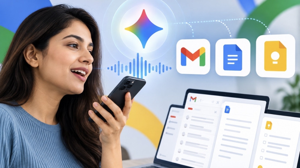 Gmail, Docs ও Keep-এ কথা বলেই কাজ করাবে Gemini