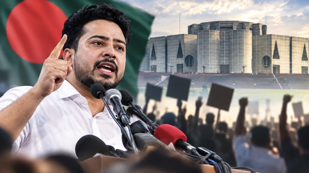 সরকারের বিরুদ্ধে ‘নতুন কর্তৃত্ববাদ’ অভিযোগ নাহিদ ইসলামের