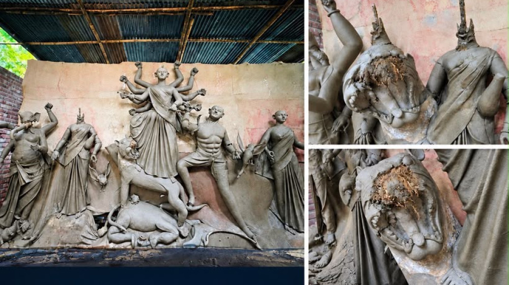 কুষ্টিয়ার কুমারখালীতে মন্দিরে প্রতিমা ভাঙচুর, তদন্তে পুলিশ